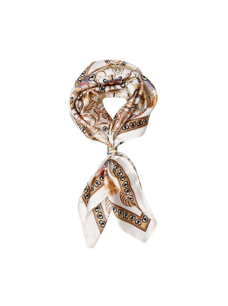 BCTAZIA MINI SCARF W. GOLDEN RING