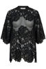 HLCurvey Lace Hem Tee BLACK