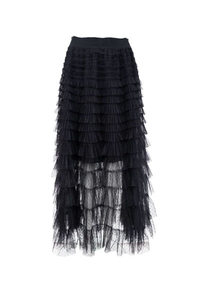BCANGELINA MESH SKIRT BLACK