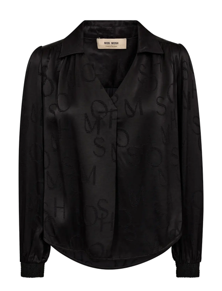 MMAldo Monogram Blouse BLACK