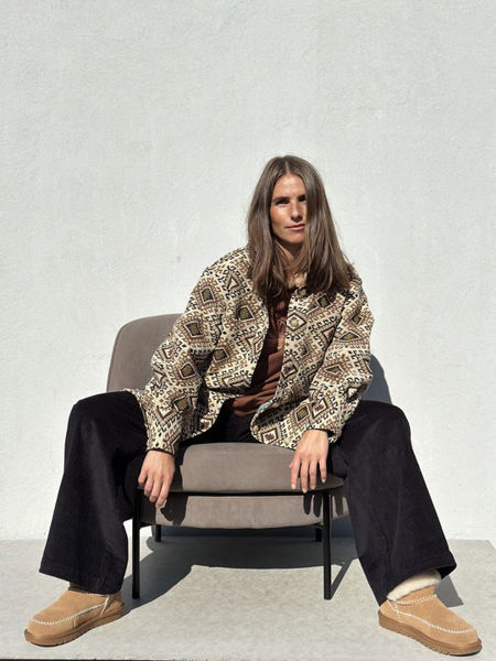 GASPAR Stockholm Jacquard Shirt BROWN