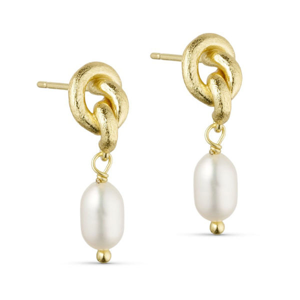 PBN ANAIS PEARL EARRINGS GOLD