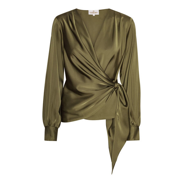 KARMAMIA INES BLOUSE OLIVE