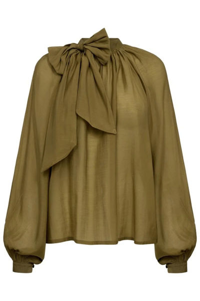 CMTILLY-BLOUSE 206943 CEDAR