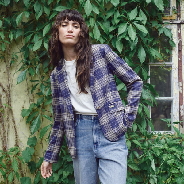 MMBlake Chec Blazer Crown Blue