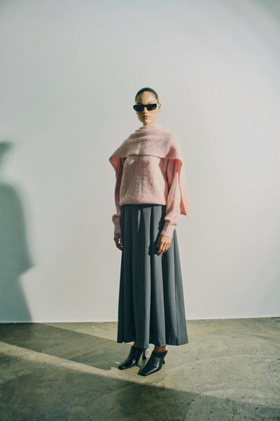 CMBONNIE SKIRT GREY MELANGE