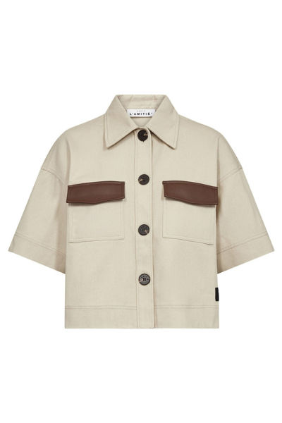 HL Bowie Crop Pocket Shirt SAND