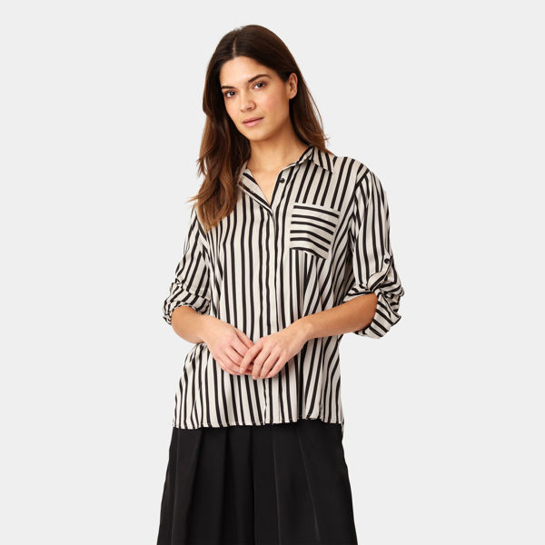 KARMAMIA MASON SHIRT - BLACK STRIPE