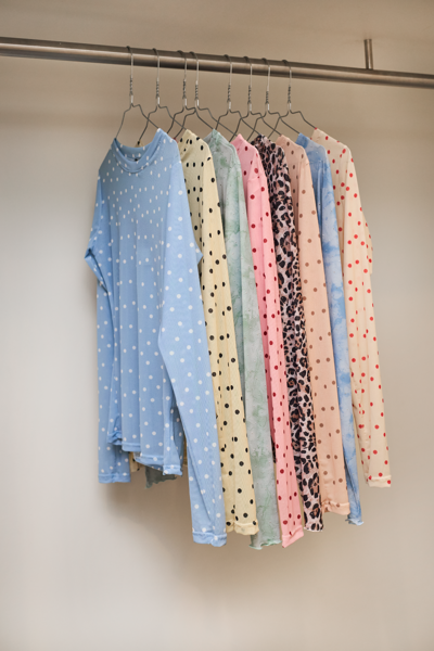 BCANNIE MESH BLOUSE BLUE