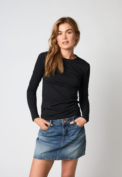 HTD tee L/S cotton BLACK