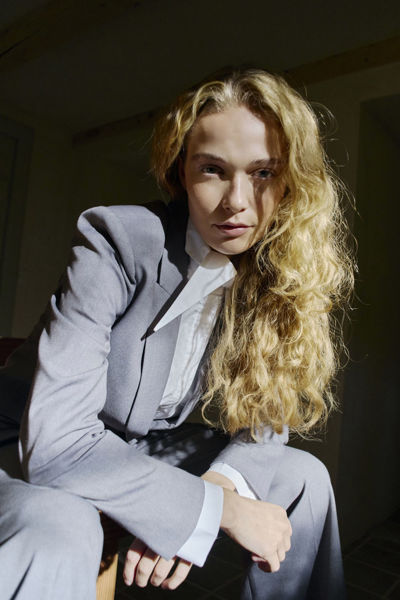 CMTAILOR-JAKKE LT GREY MELANGE