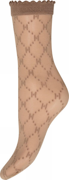 HTD socks logo 25den BEIGE