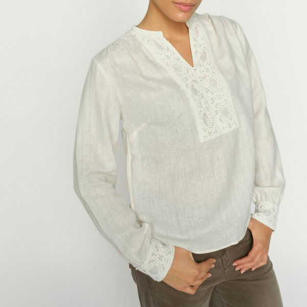 MMEvanda ls Blouse ECRU