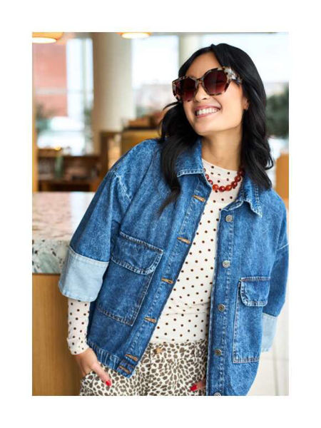 BCIZZY DENIM JACKET MID BLUE