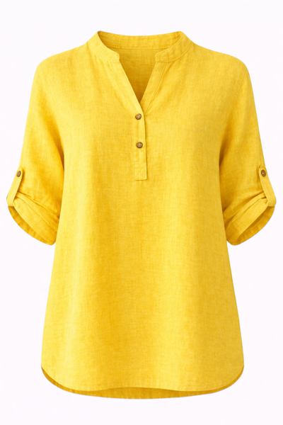BP - 3 KNAP SHIRT YELLOW