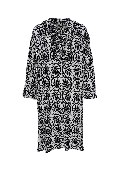 BCLUNA RUFFLE TYNIC BLACK