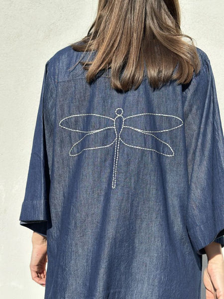 GP-Mumbai Short Denim Dress BLUE