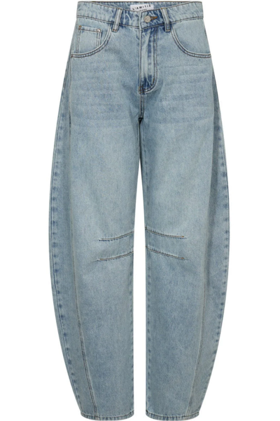 HL-Drew Barrel Panel Jeans Bleached Denim