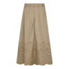 CCPoppy Pleat Scallop Skirt MUSHROOM