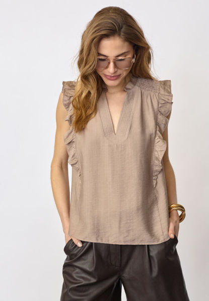 CCHera Frill SS V-Top D WALNUT