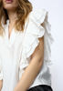 CCCallum Lace Frill V-Top WHITE