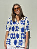 GP-Tunø print Blouse BLUE
