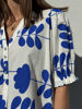 GP-Tunø print Blouse BLUE