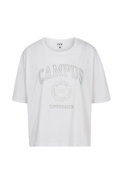IVY-Campus Glitter Tee WHITE