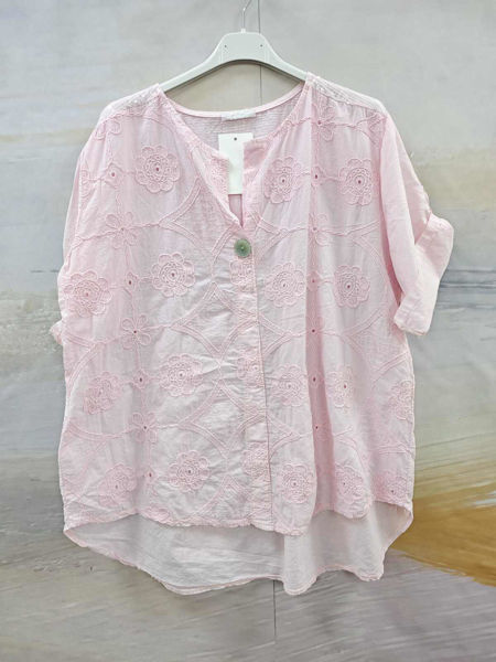 BP 1 KNAP SKJORTE ROSA