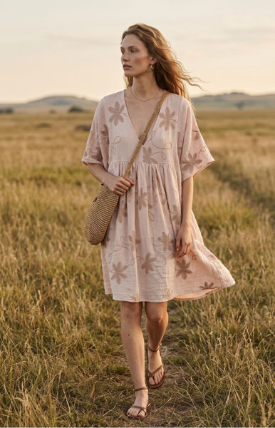BP LEAFS DRESS NUDE
