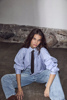 HL-Sophie Check Shirt BLUE