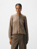OBJFLORA  KNIT CARDIGAN TAUPE