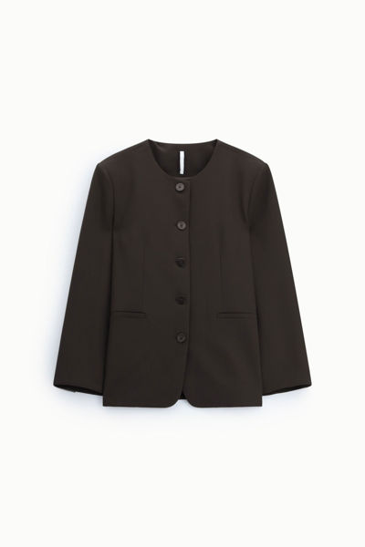 IMP-JCA9MHX BLAZER DARK COFFEE
