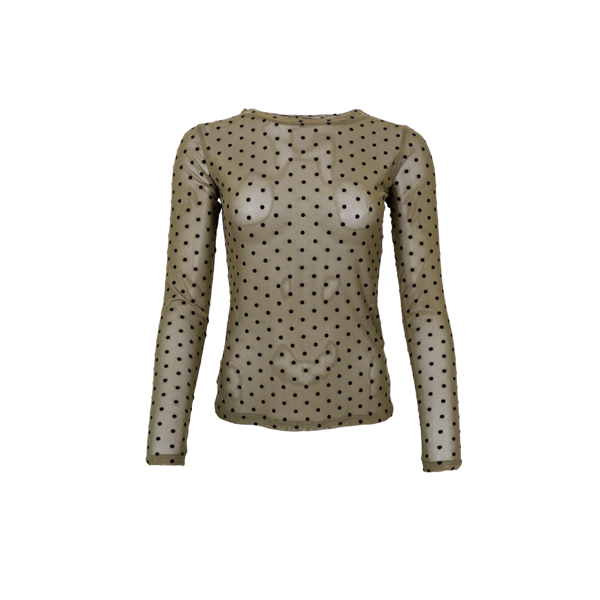 BCJENNIE DOTTED MESH ARMY