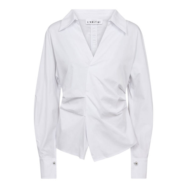 HL-Bell Zip Ball Shirt WHITE