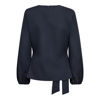 CCLuna Tie Blouse NAVY