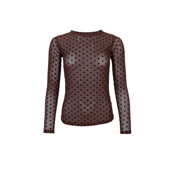 BCJENNIE MESH DOT COFFEE