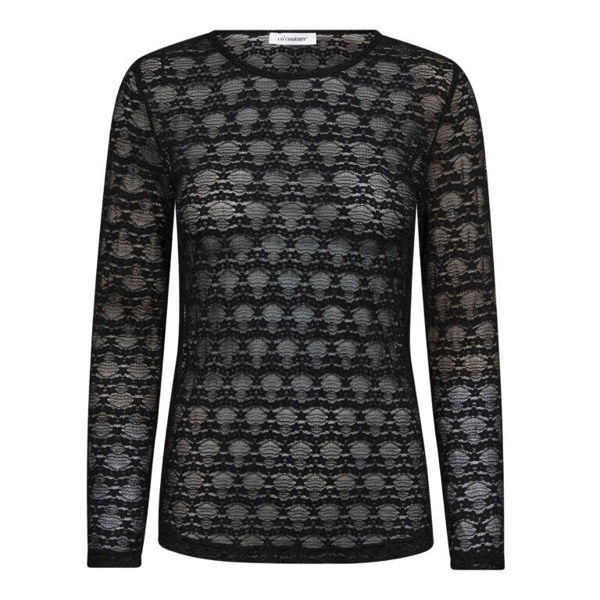 CCBarie O-Neck Blouse BLACK