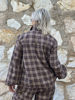 GP-Costamano Check Blouse BROWN
