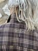 GP-Costamano Check Blouse BROWN