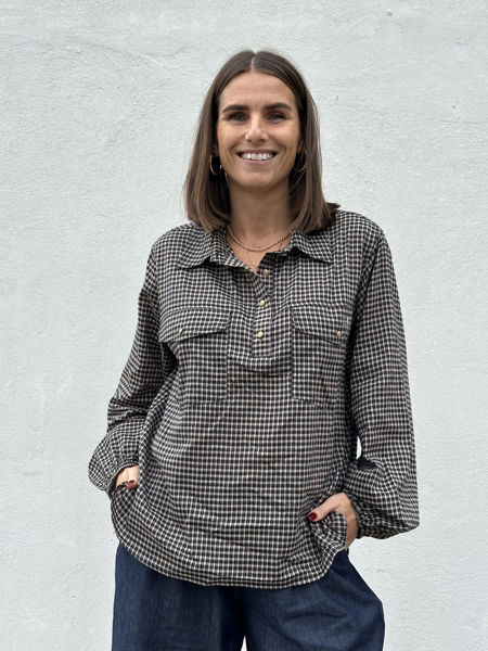 GP-Aarhus Small Check Shirt BLACK