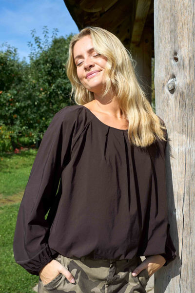 BCDAVINA BALLON BLOUSE COFFEE